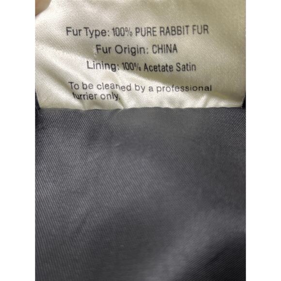 Vintage 1980’s Somerset Furs of Los Angeles Rabbit Fur Coat Size Medium - Picture 13 of 14